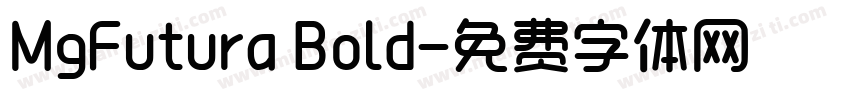 MgFutura Bold字体转换